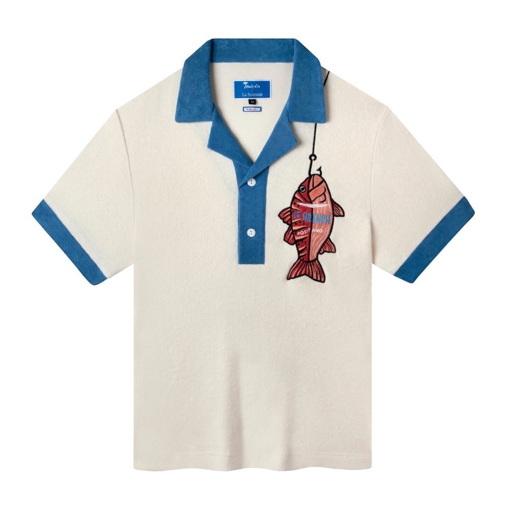 Tombolo 'Le Sirenuse' Pop-Over (Mediterranean Blue) Size M